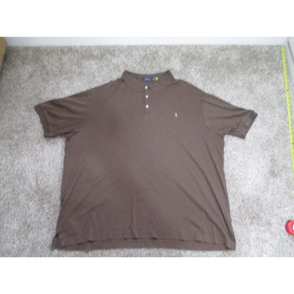 Polo Ralph Lauren pony shirt mens 3XLT Big Tall Brown Polo Shirt
